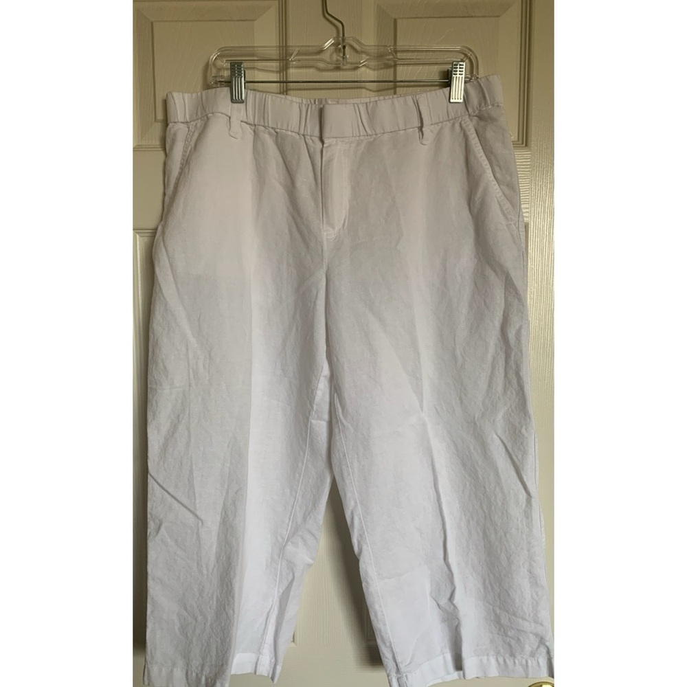 Liz Claiborne Linen Blend Wide Leg Pants Women’s Size Large